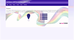 Desktop Screenshot of campuslgbtqcenters.org