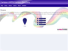 Tablet Screenshot of campuslgbtqcenters.org